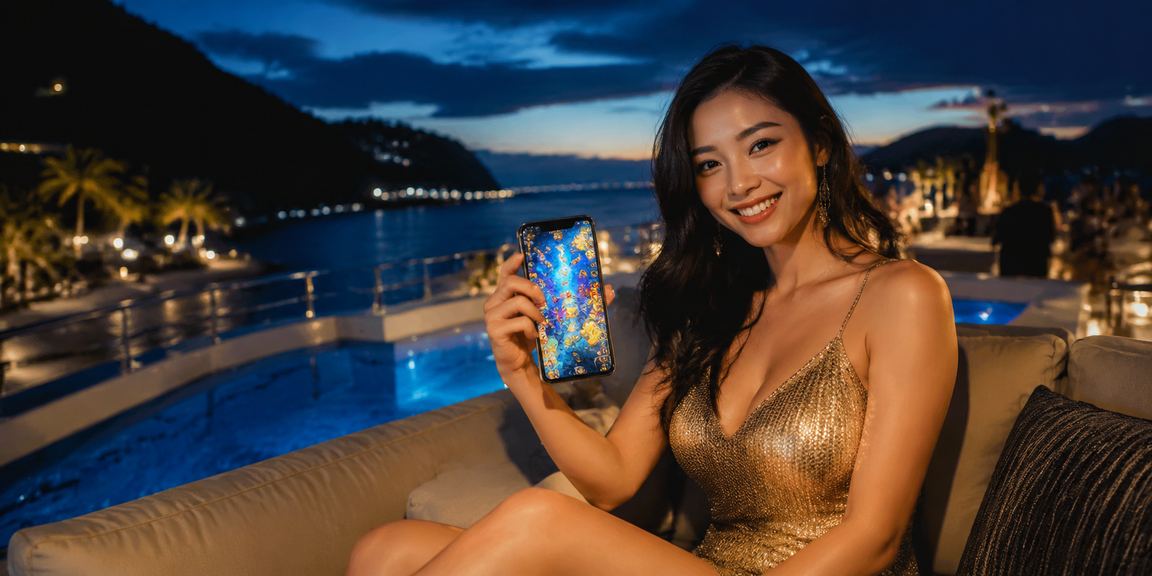 Người chơi thư giãn tại bãi biển Côn Đảo và tham gia game bắn cá trực tuyến