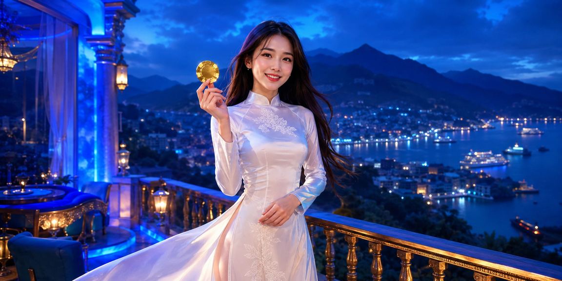 Người phụ nữ mặc áo dài truyền thống tại Sapa tham gia chương trình VIP trực tuyến